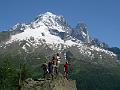 Posing on top of boulder, Cheserys (3)